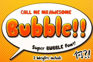 Awesome Bubble: A Stylish Display Font for Modern Web Design