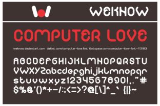 Computer Love: A Playful Display Typeface for Modern Digital Experiences