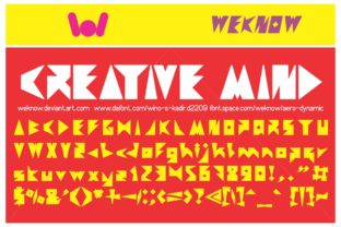 Creative Mind: A Playful Display Typeface for Editorial Joy