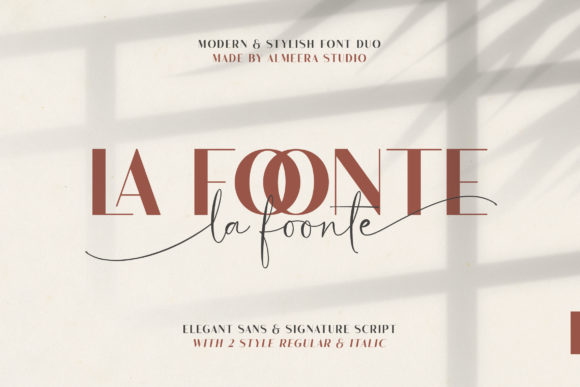 La Foonte: The Display Font Duo That Builds Your Brand