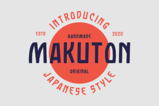 Makuton: A Modern Display Font for Elegant Branding