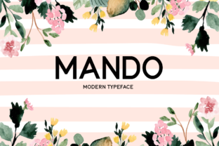 Mando: A Modern Display Font for Digital Creators
