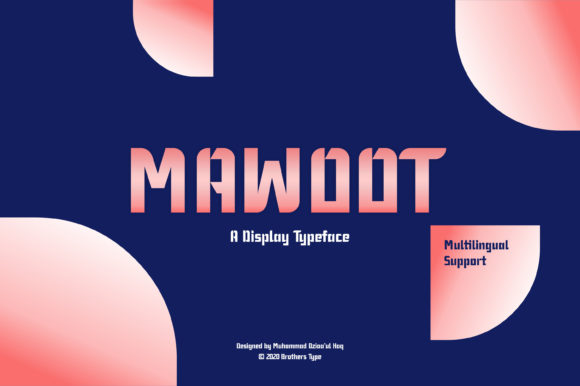 Mawoot: A Modern Display Font for Bold Branding