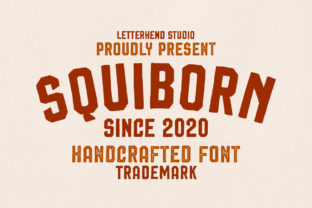 Squiborn: The Bold Display Font for Creative Product Design