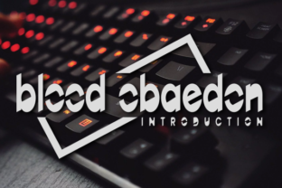 Testing BloodObaedon: A Modern Display Font for Real Branding Work